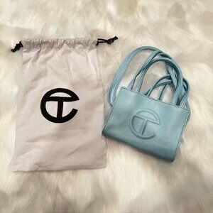 Telfar Small Blue Shopping Bag